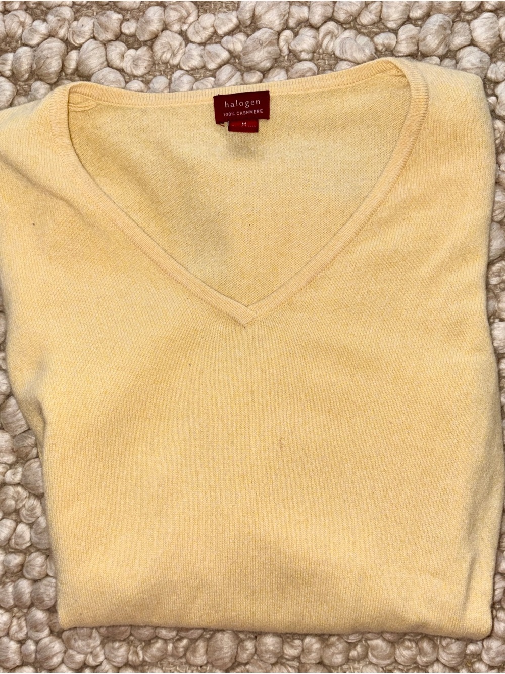 Butter Yellow Women's V-Neck Cashmere Sweater Bloomingdales